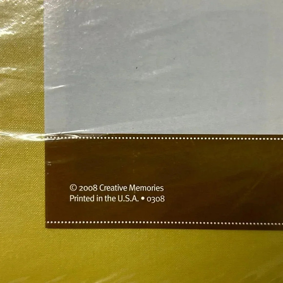 NIP Creative Memories Album ISO 18902 Photo-Safe Flex-Hinge Design 2008 Yellow - Picture 8 of 11